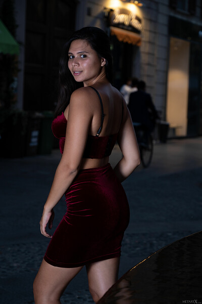Model Savana in Sunset